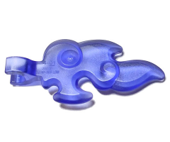 Wave Rounded Straight Small with Clip End (Flame)