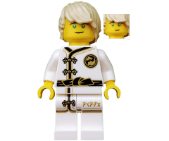 Lloyd - White Wu-Cru Training Gi, Tousled Hair