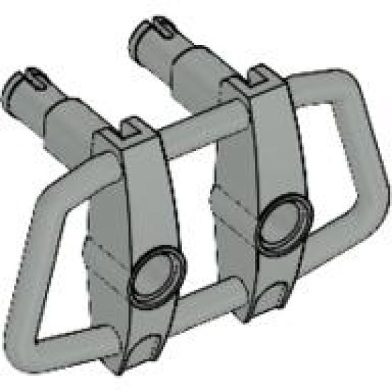 Vehicle Grille 6 x 4 x 3 with Two Pins and Two Pin Holes