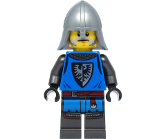 Black Falcon - Male, Pearl Dark Gray Detailed Legs, Flat Silver Neck Protector
