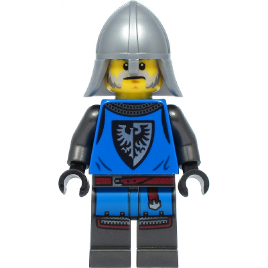 Black Falcon - Male, Pearl Dark Gray Detailed Legs, Flat Silver Neck Protector