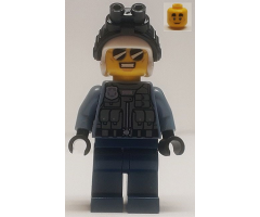 Police Officer - Duke DeTain, Sand Blue Police Jacket, Dark Blue Legs, White Helmet