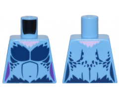 Torso Female Dark Blue Chest Feathers and Bright Pink Neck Pattern