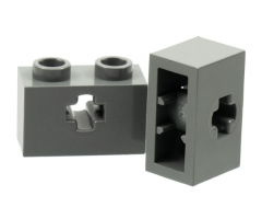 Technic, Brick 1 x 2 with Axle Hole and Inside Side Supports