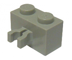 Brick, Modified 1 x 2 with Split U Clip Thick (Vertical Grip)