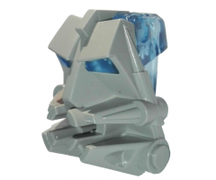 Bionicle Head Connector Block 3 x 4 x 1 2/3 with Trans-Medium Blue Bionicle Head Connector Block Eye/Brain (32553 / 32554)
