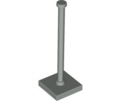Support 2 x 2 x 5 Bar on Tile Base with Solid Stud and Stop Ring