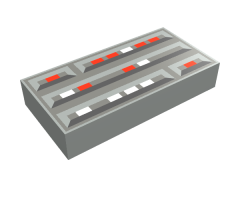 Tile 1 x 2 with SW Computer Pattern