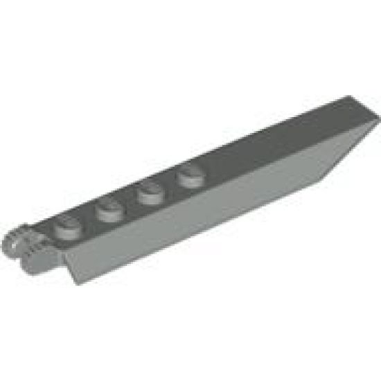 Hinge Plate 1 x 8 with Angled Side Extensions, 9 Teeth and Rounded Plate Underside