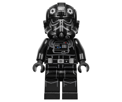 Imperial TIE Fighter Pilot - Light Nougat Head, Scowl, White Insignia on Helmet