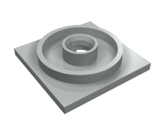 Turntable 4 x 4 Square Base