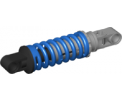 Technic, Shock Absorber 9L with Black and Light Bluish Gray Ends