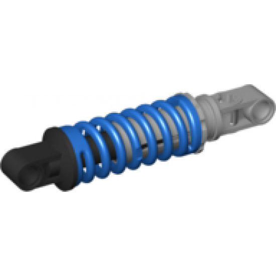 Technic, Shock Absorber 9L with Black and Light Bluish Gray Ends