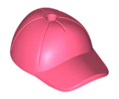 Minifigure, Headgear Cap - Short Curved Bill with Seams and Hole on Top