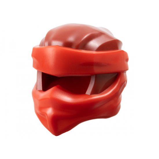 Minifigure, Headgear Ninjago Wrap Type 6 with Molded Red Wraps and Knot Pattern