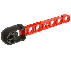 Projectile Arrow, Liftarm Shaft with Molded Black Flexible Rubber Hollow End Pattern