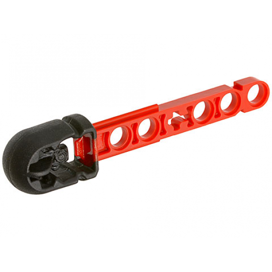Projectile Arrow, Liftarm Shaft with Molded Black Flexible Rubber Hollow End Pattern