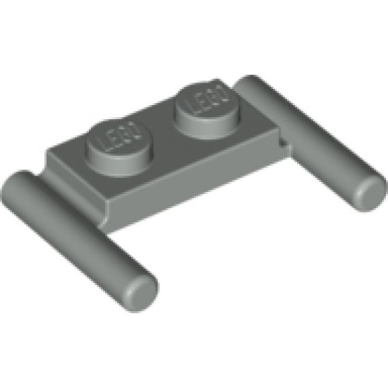 Plate, Modified 1 x 2 with Bar Handles - Flat Ends, Low Attachment