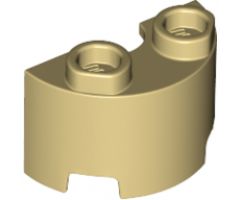 Cylinder Half 1 x 2 x 1