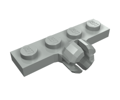 Plate, Modified 1 x 4 with Tow Ball Socket, Short, 4 Slots (7mm Socket Length)