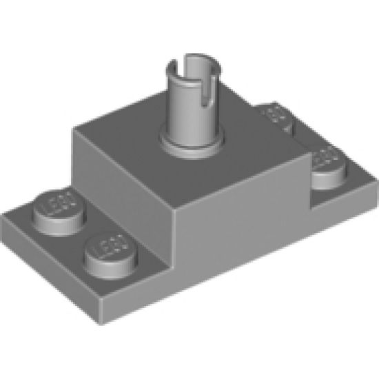 Brick, Modified 2 x 2 with Top Pin and 1 x 2 Side Plates