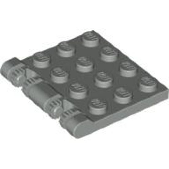 Hinge Plate 3 x 4 Locking Dual 2 Finger, 9 Teeth