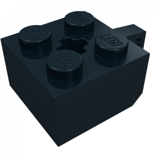 Hinge Brick 2 x 2 Locking with 1 Finger Vertical and Axle Hole (+ Shape)