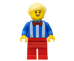 Ice Cream Vendor - Female, Red Legs, Bright Light Yellow Hair