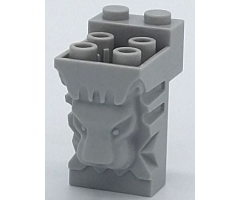 Brick, Modified 2 x 3 x 3 with Cutout and Lion Head - 4 Hollow Studs and 2 Solid Studs