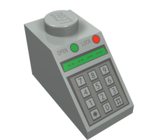 Slope 45 2 x 1 with Green and Red Buttons and Keypad Pattern