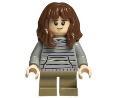 Hermione Granger, Light Bluish Gray Sweater with Pastel Stripes