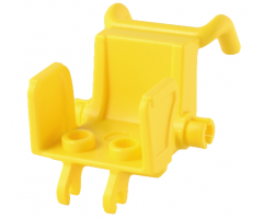 Minifigure, Utensil Wheelchair Seat with Open Sides and High Arm Rests