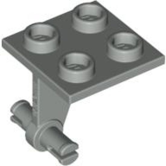 Aircraft Plate, Modified 2 x 2 Thin with Dual Wheels Holder - Split Pins