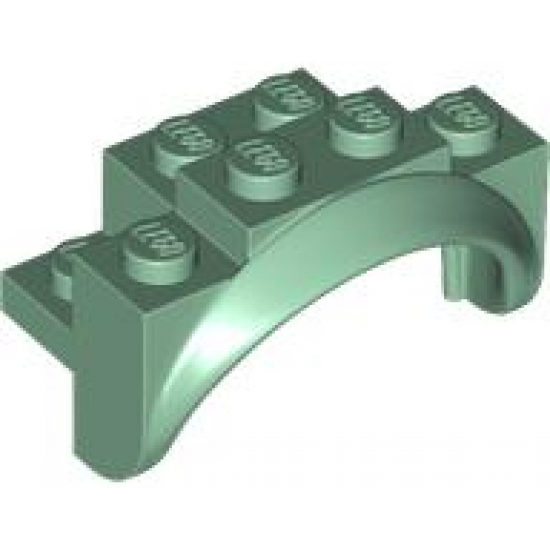 Vehicle, Mudguard 4 x 2 1/2 x 2 1/3 with Arch Round, Solid Studs, and Rounded Legs