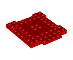 Brick, Modified 8 x 8 x 2/3 with 1 x 4 Indentations and 1 x 4 Plate
