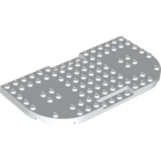 Brick, Modified 8 x 16 x 2/3 with 1 x 4 Indentations and 2 Rounded Corners