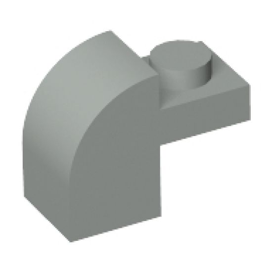 Slope, Curved 2 x 1 x 1 1/3 with Recessed Stud