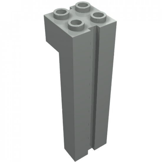 Brick, Modified 2 x 2 x 6 with Groove