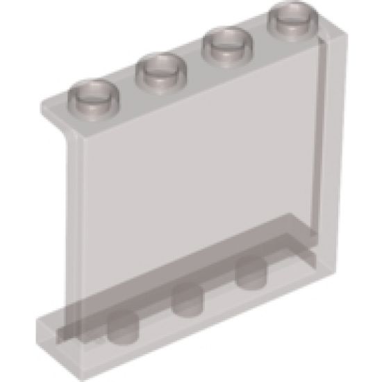 Panel 1 x 4 x 3 with Side Supports - Hollow Studs