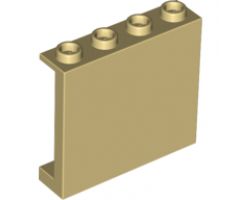 Panel 1 x 4 x 3 with Side Supports - Hollow Studs