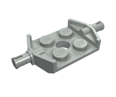 Plate, Modified 2 x 2 with Wheels Holder Wide and Hole