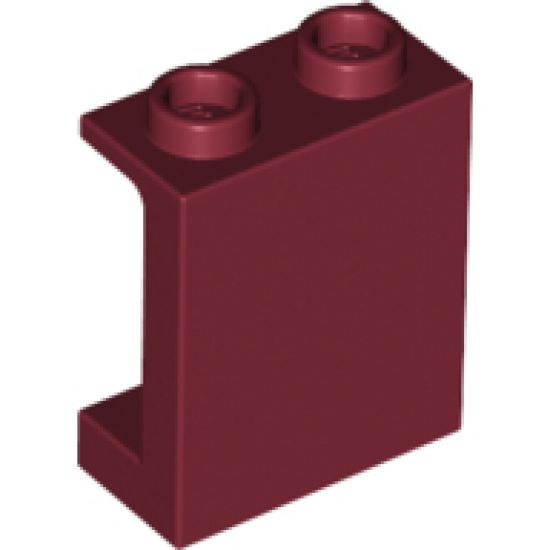 Panel 1 x 2 x 2 with Side Supports - Hollow Studs