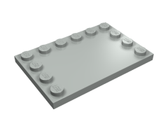 Tile, Modified 4 x 6 with Studs on Edges
