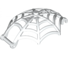 Minifigure, Weapon Spider Web, Large Hemisphere Shape with Bar Handle and Clips