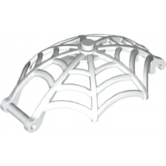 Minifigure, Weapon Spider Web, Large Hemisphere Shape with Bar Handle and Clips