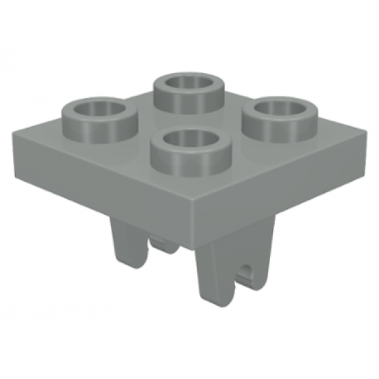 Plate, Modified 2 x 2 with Wheel Holder Bottom