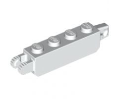 Hinge Brick 1 x 4 Locking, 9 Teeth with 1 Finger Vertical End and 2 Fingers Vertical End, 9 Teeth