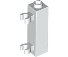 Brick, Modified 1 x 1 x 3 with 2 Clips (Vertical Grip) - Hollow Stud