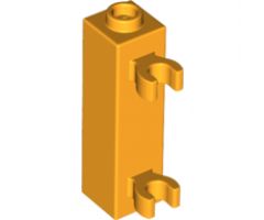 Brick, Modified 1 x 1 x 3 with 2 Clips (Vertical Grip) - Hollow Stud