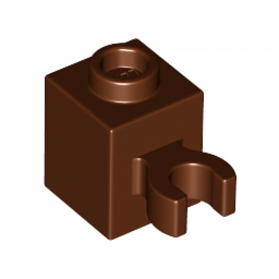 Brick, Modified 1 x 1 with Open O Clip (Vertical Grip) - Hollow Stud